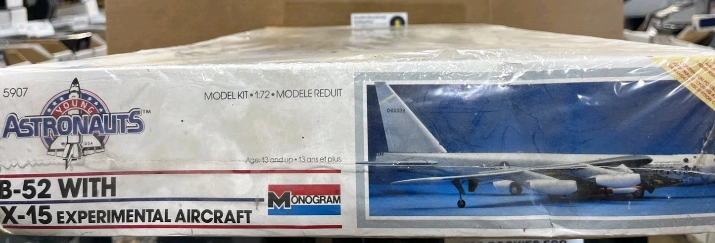 Young Astronauts B-52 w/ X-15 Experimental Aircraft 1/72 Scale Kit SEALED BOX