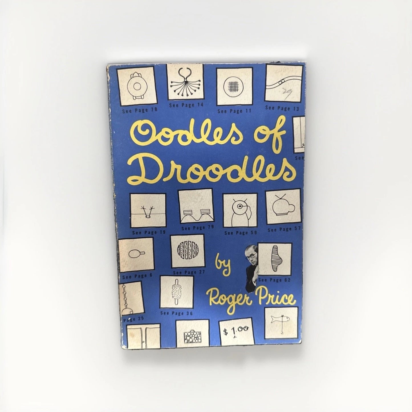 VINTAGE 1955 FIRST PRINTING Oodles Of Doodles By Roger Price - Paperback Book