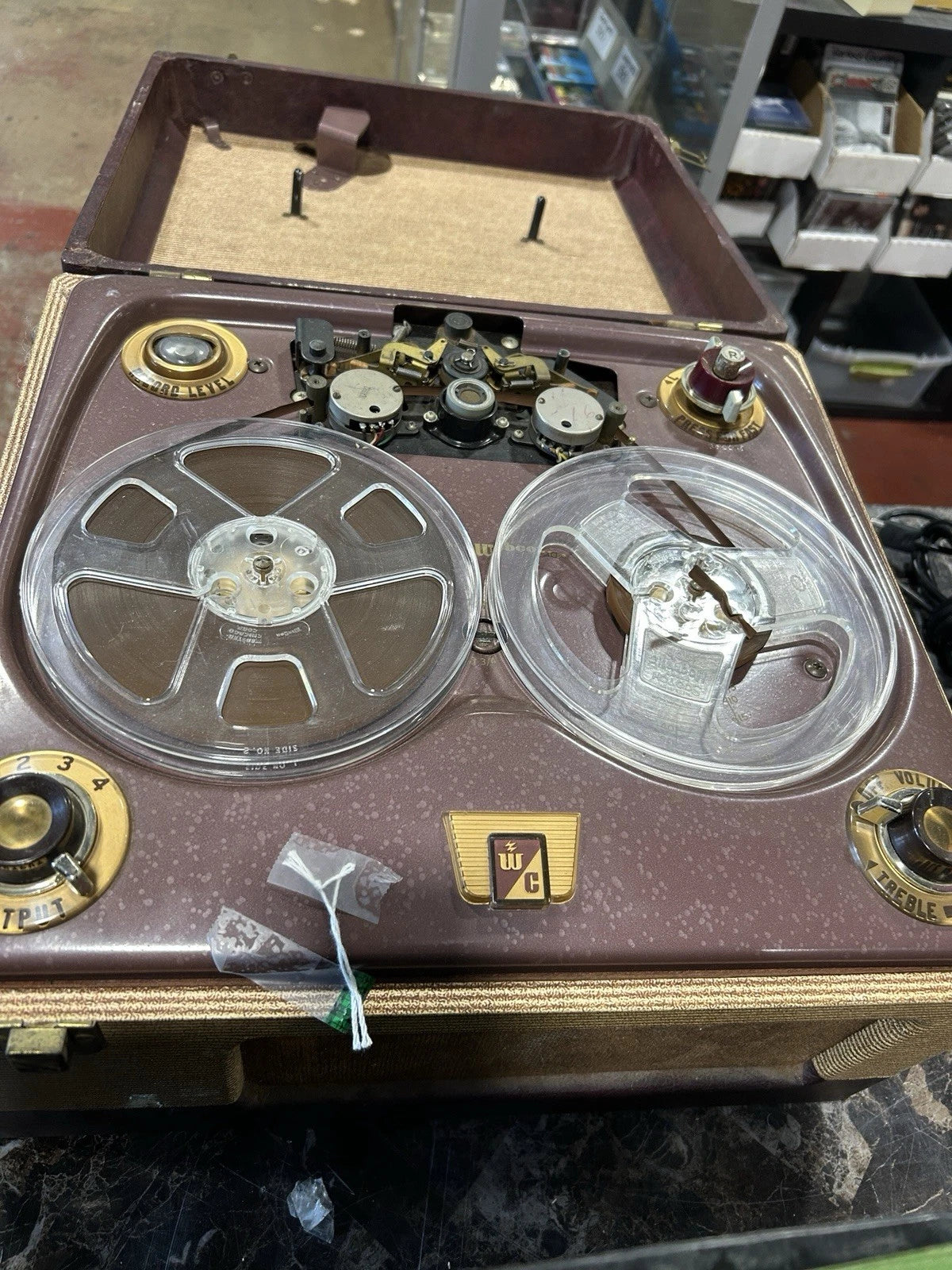 Webster Chicago Webcor Electronic Memory 210-1B Reel to Reel Tape Player as is