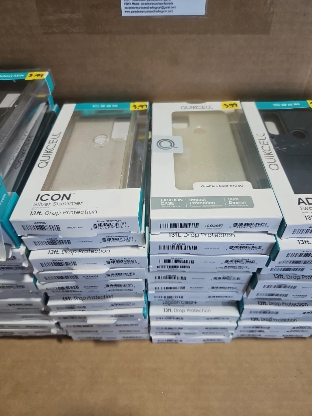 Lot of 71 Quikcell Mixed Phone Cases, One Plus, Samsung Moto TCL