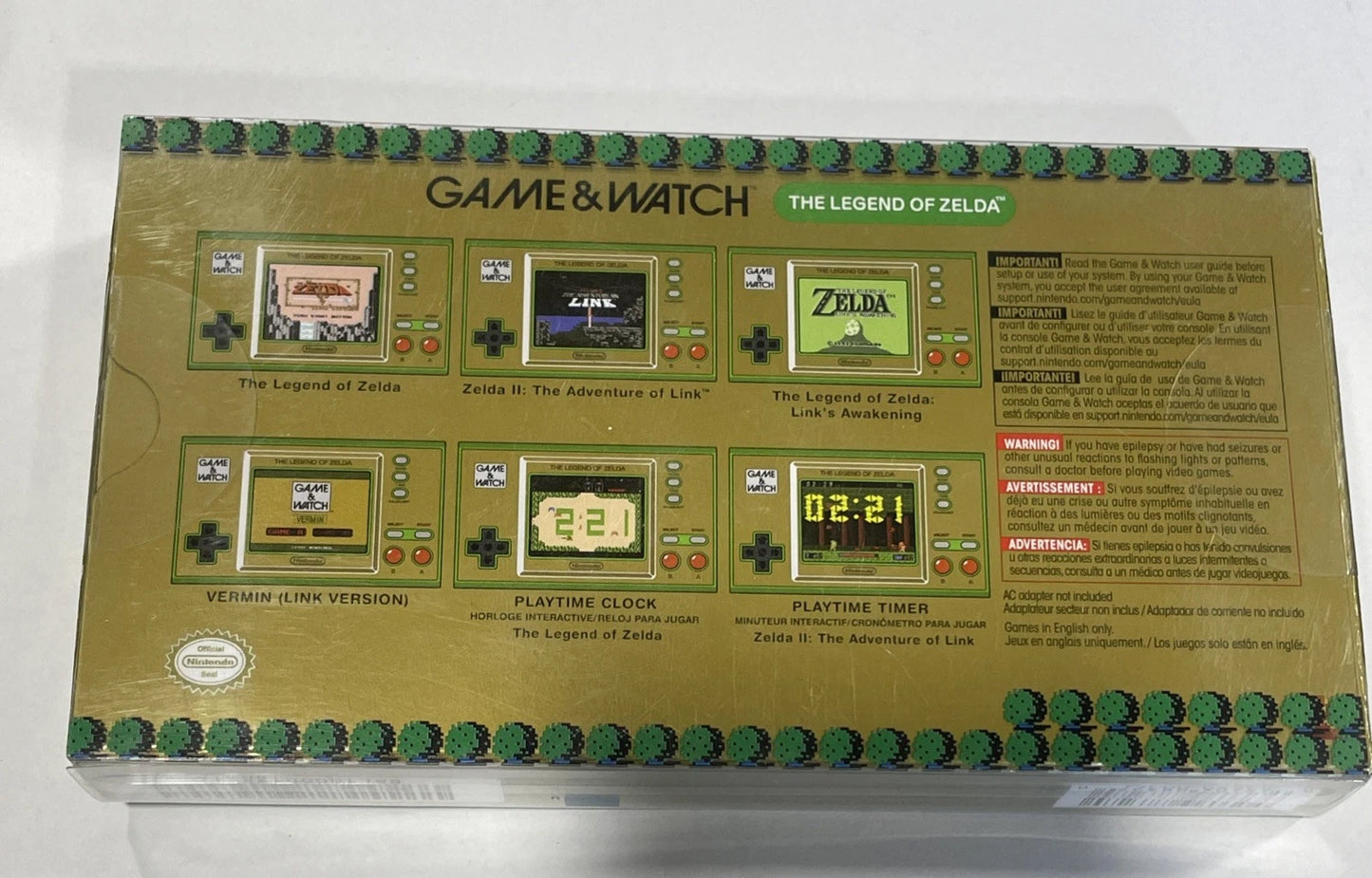 Nintendo Game & Watch The Legend of Zelda Handheld Console ZL-35 *NEW Sealed*
