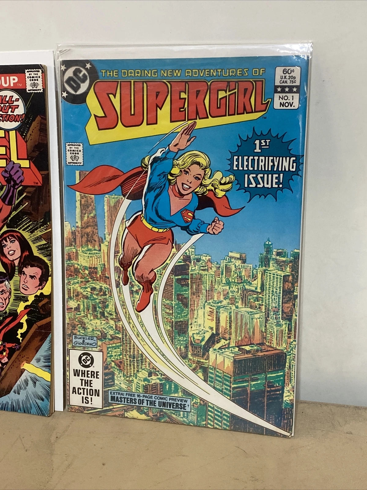 2 - MS. MARVEL # 1 JAN. 1977 (MARVEL BRONZE AGE) & SUPERGIRL #1 NOV 1st ISSUE