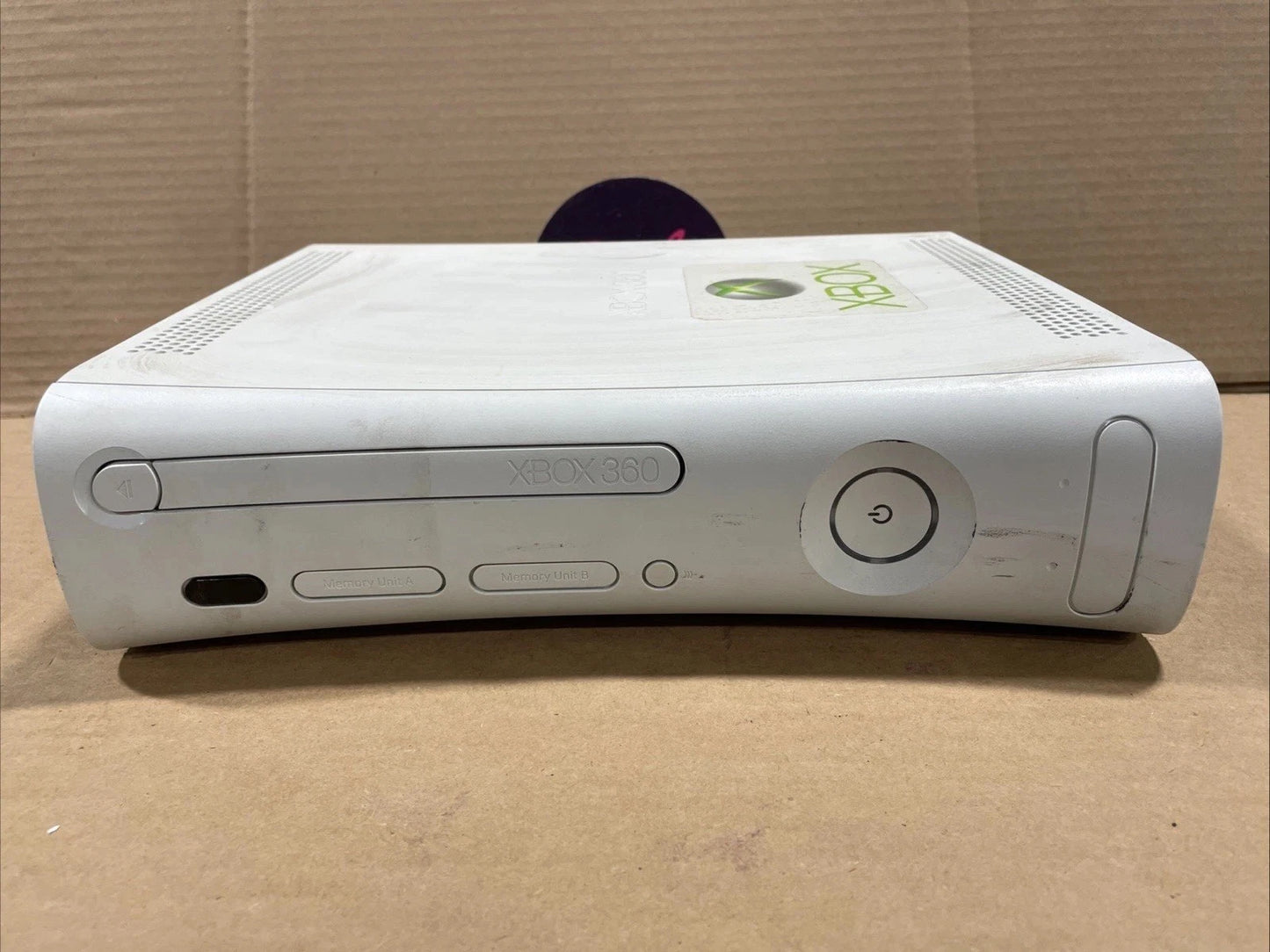 Microsoft Xbox 360 White Console Only For Parts As Is Repair Or Not Working