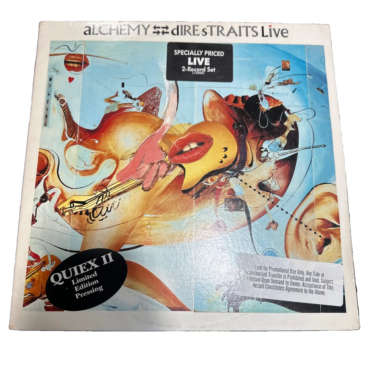 Dire Straits Alchemy Live 1984 Quiex II Limited Edition Virgin Black Vinyl promo
