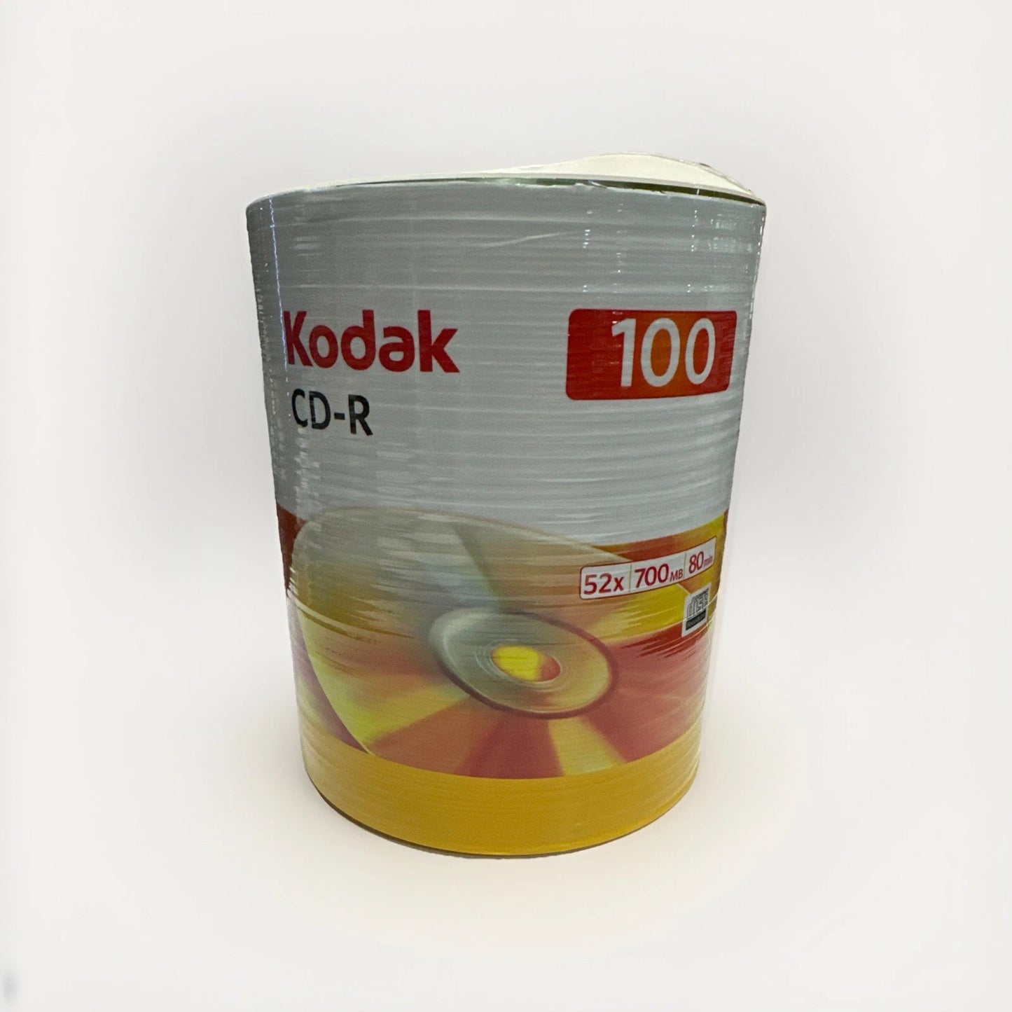 NEW Kodak CD-R 52x 700MB 80 Minute 100 Pack Sealed - Small Rip