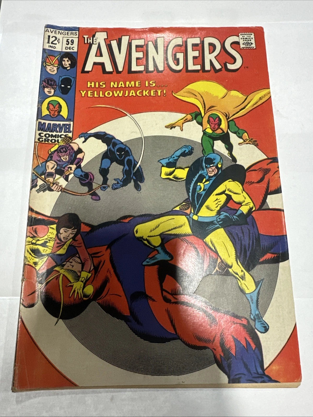 Avengers #59 1st Appearance YellowJacket! Marvel 1968 Fair Condition