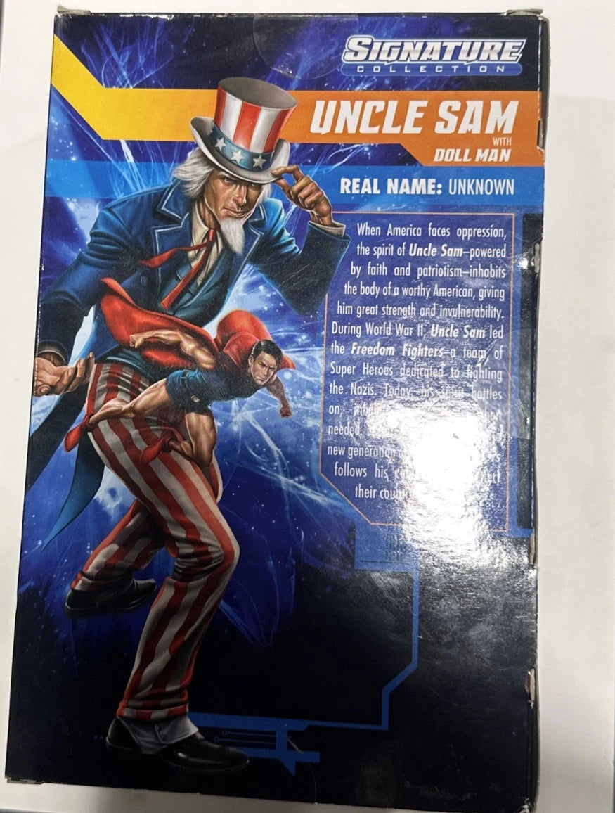 Mattel DC Universe Signature Collection UNCLE SAM & DOLL MAN 6" Figure 2012 New!