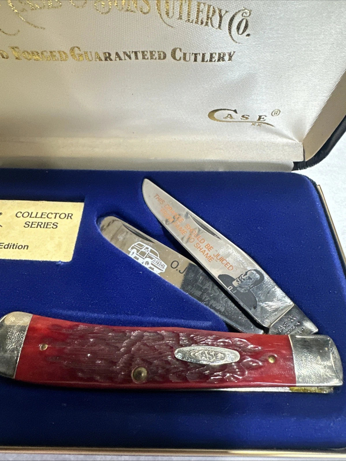 CASE XX 1994 OJ SIMPSON "LAST RUN" COMMEMORATIVE TRAPPER W/ BOX 114