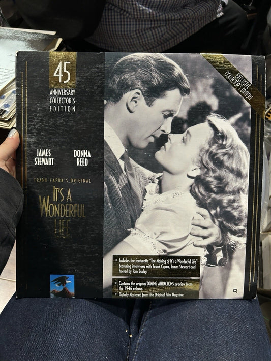 "It's A Wonderful Life" 45th Anniversary Laserdisc LD - James Stewart