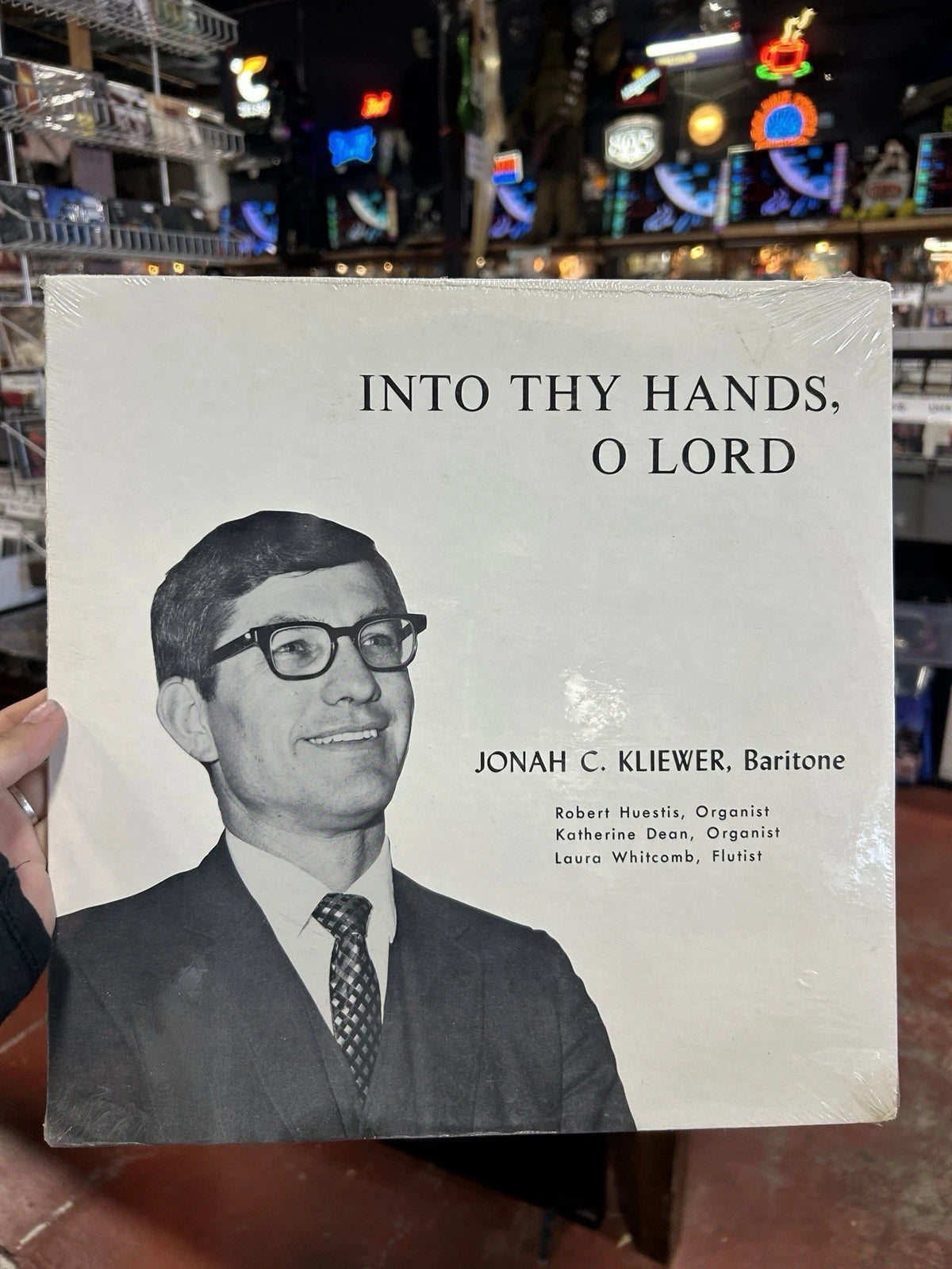 INTO THY HANDS, O LORD lp Record JONAH C. KLIEWER - sealed