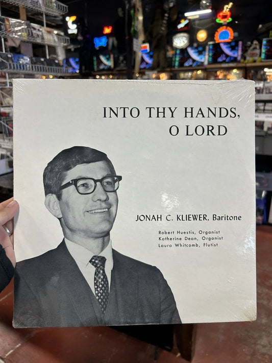 INTO THY HANDS, O LORD lp Record JONAH C. KLIEWER - sealed
