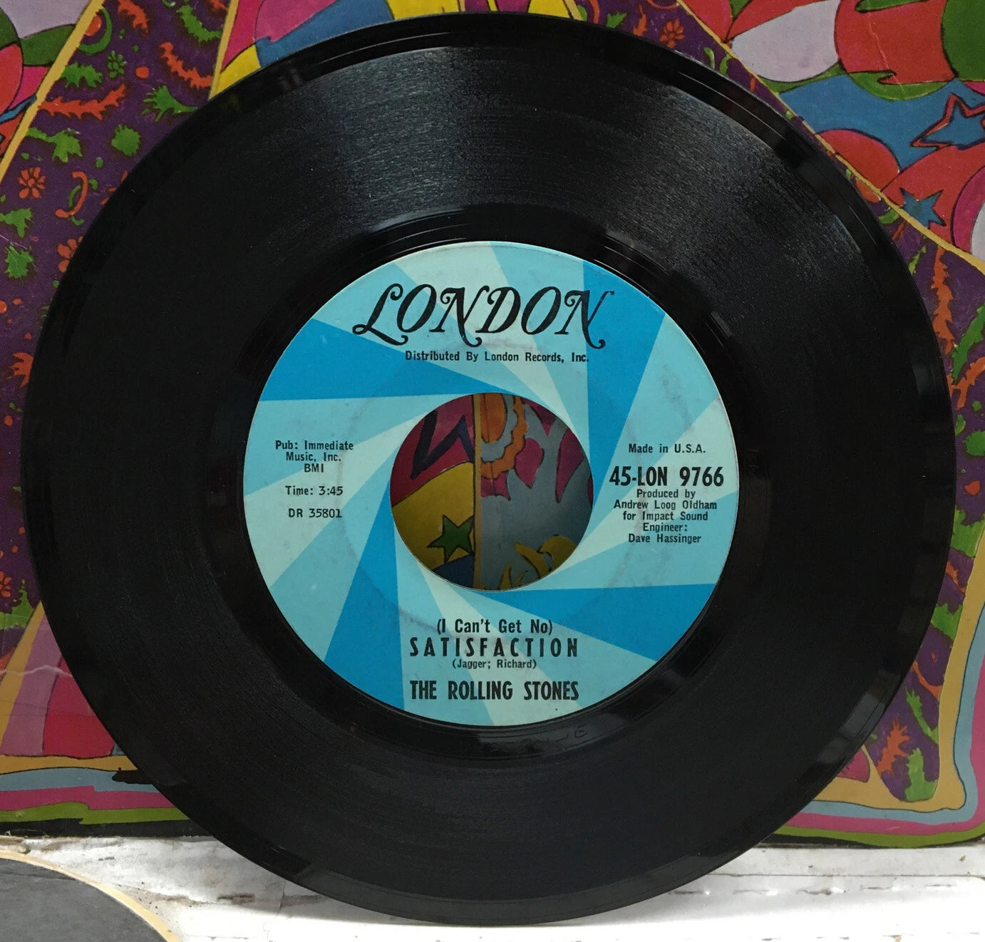 The Rolling Stones (I Can’t Get No) Satisfaction 7” Single 45-LON9766