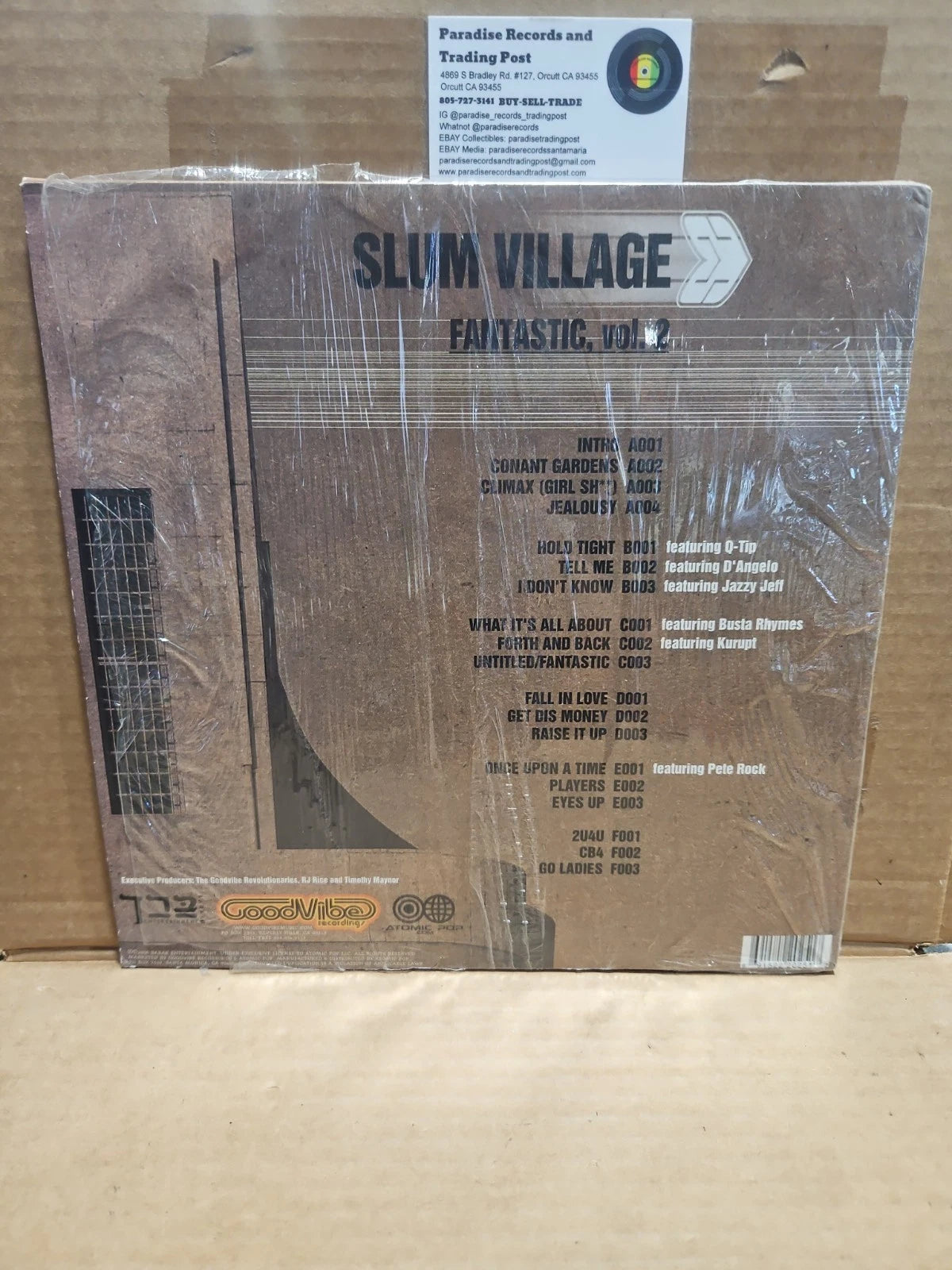 Slum Village Fantastic Vol 2 3xLP J DILLA 2000 Rare Vintage