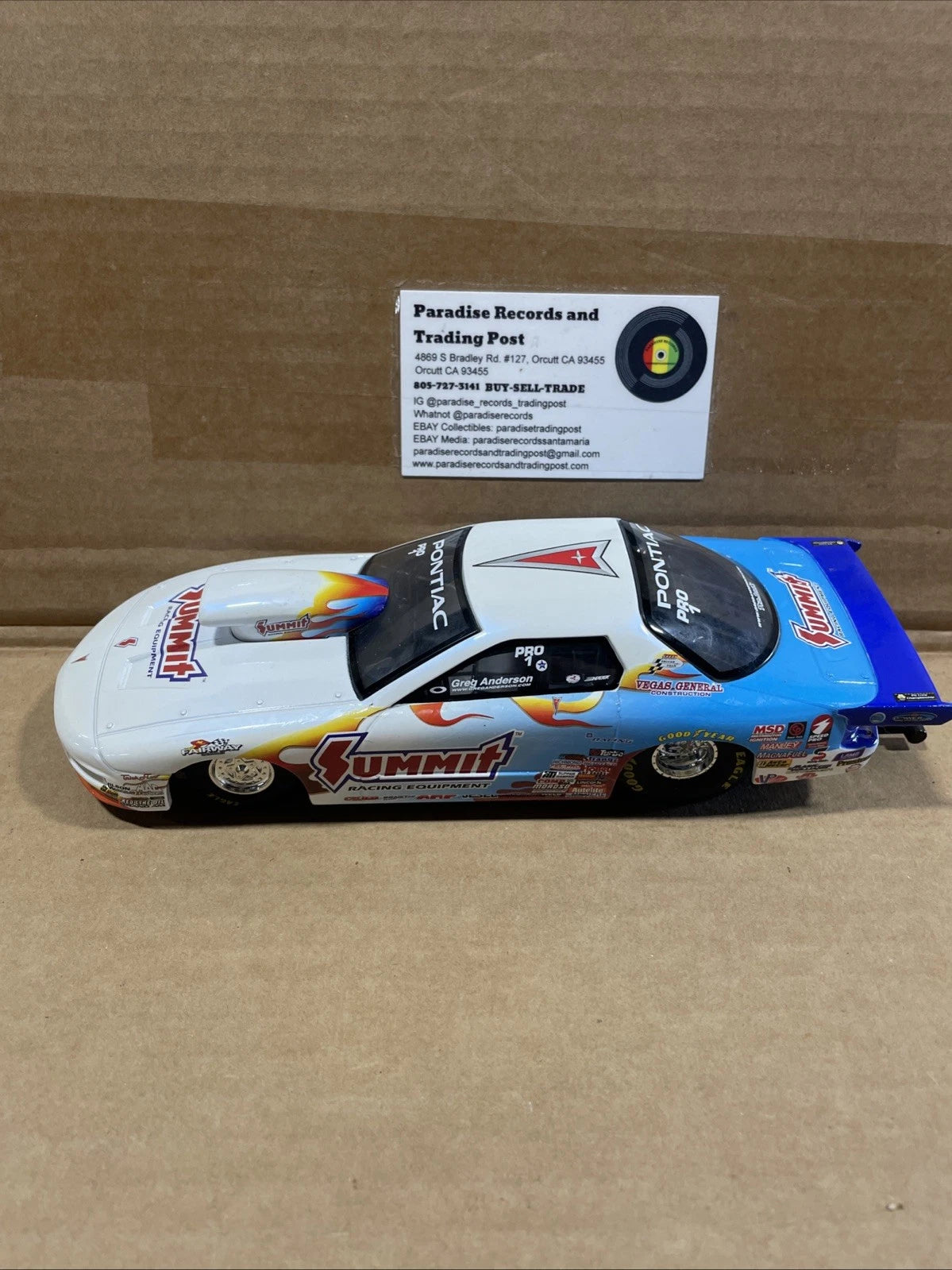 Racing Champions Greg Anderson Summit Racing Pontiac Firebird Pro Stock Diecast