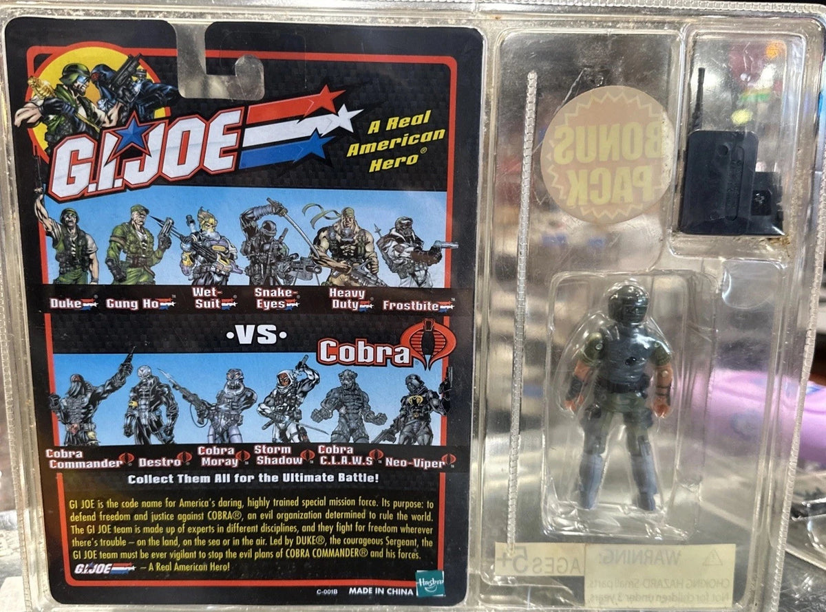 2002 Hasbro G.I. Joe SUREFIRE VS. COBRA SLICE w/ Bonus Pack