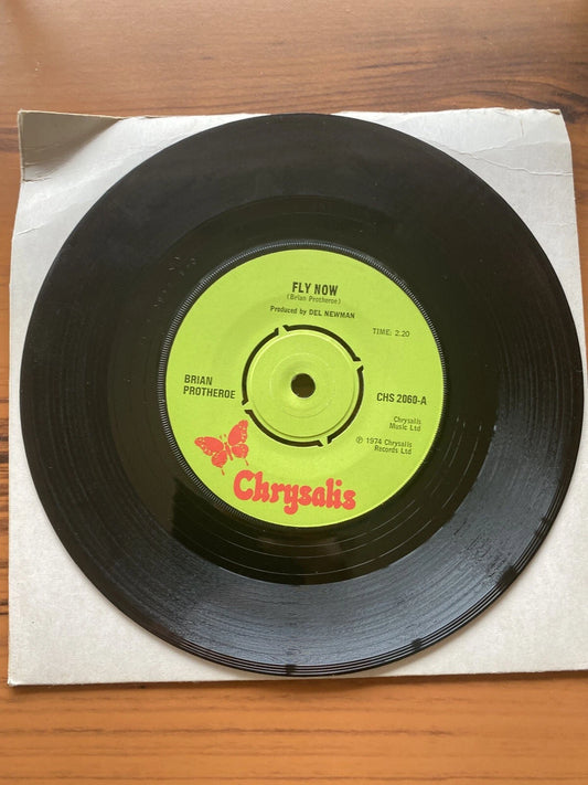 Fly Now Brian Protheroe UK 7" vinyl single record CHS2060 CHRYSALIS 1974