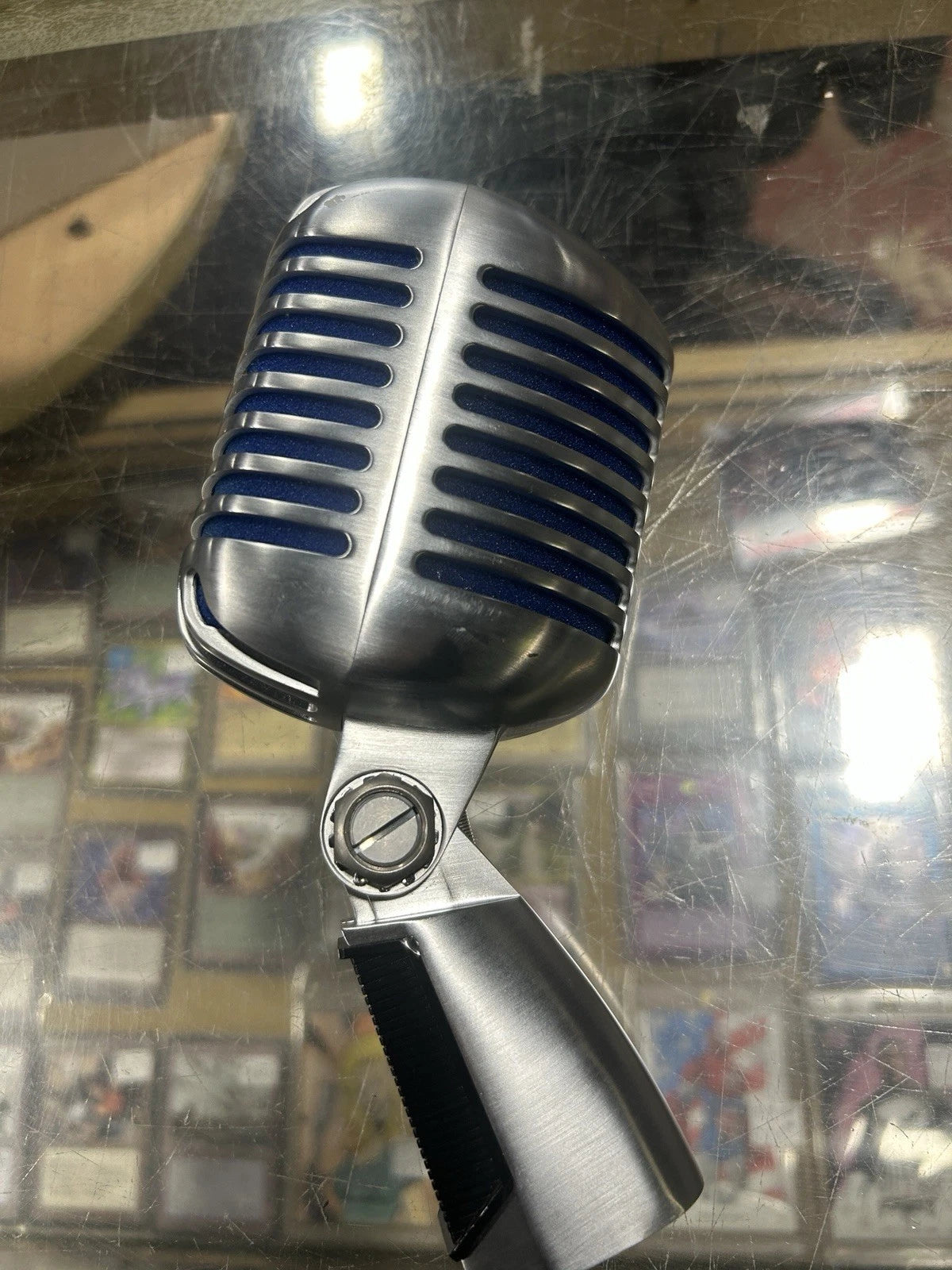Shure Super 55 Supercardioid Dynamic Microphone-Blue Tested works great