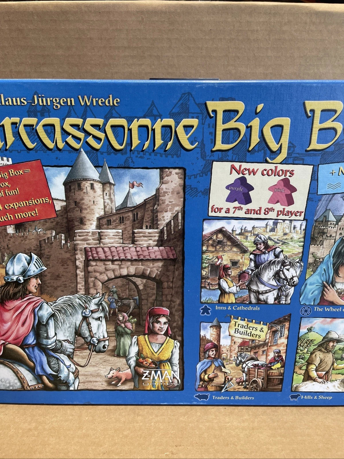 Carcassonne Big Box Board Game + Mini Expansion + The River Complete