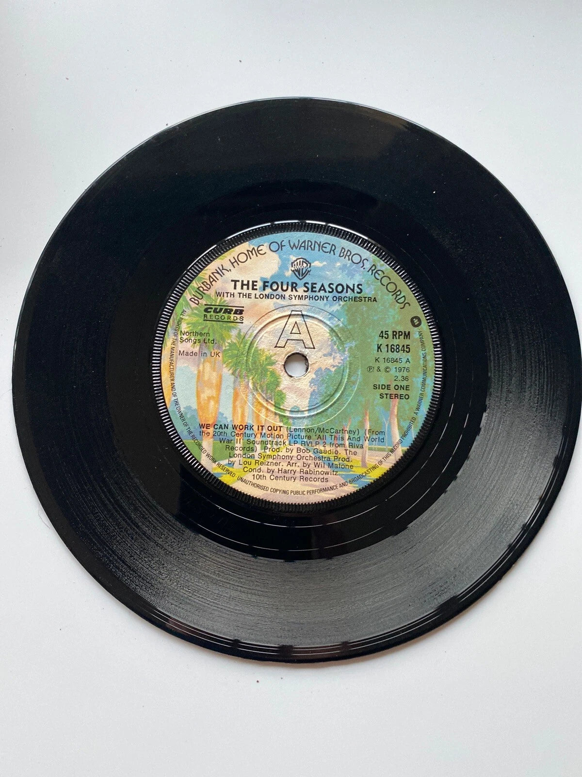 Four Seasons w London Symphony Orchestra 7” UK (Beatles Cover) EX SHAPE