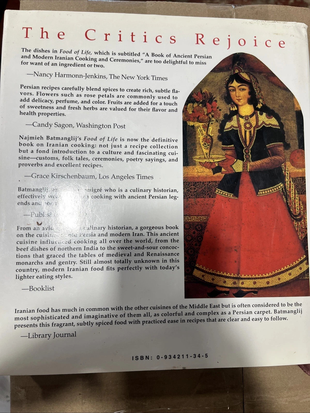New Food of Life: Ancient Persian & Modern Iranian Cooking Hardcover – Najmieh B