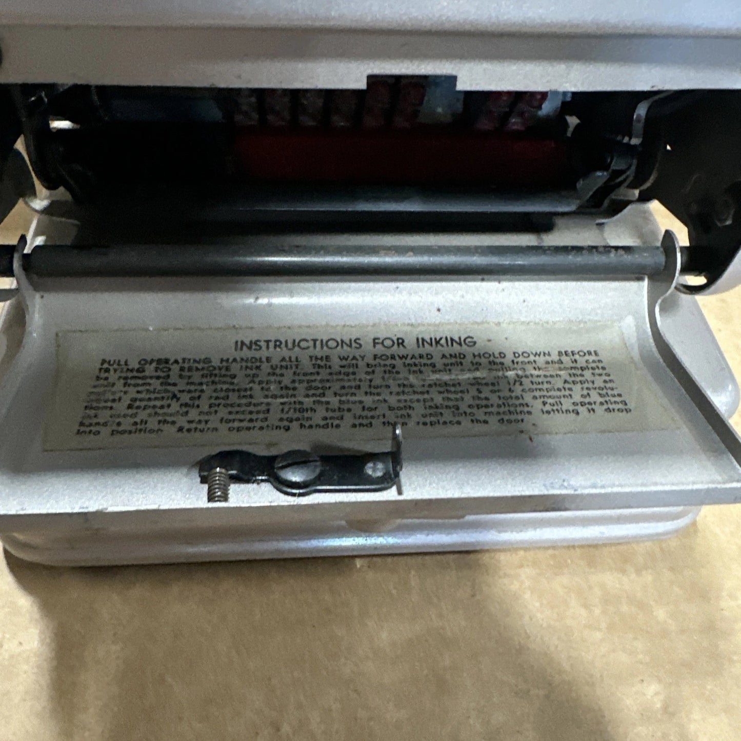 VINTAGE Paymaster Check Writer Series 7000 w/ Ribbon -NO KEY- TESTED