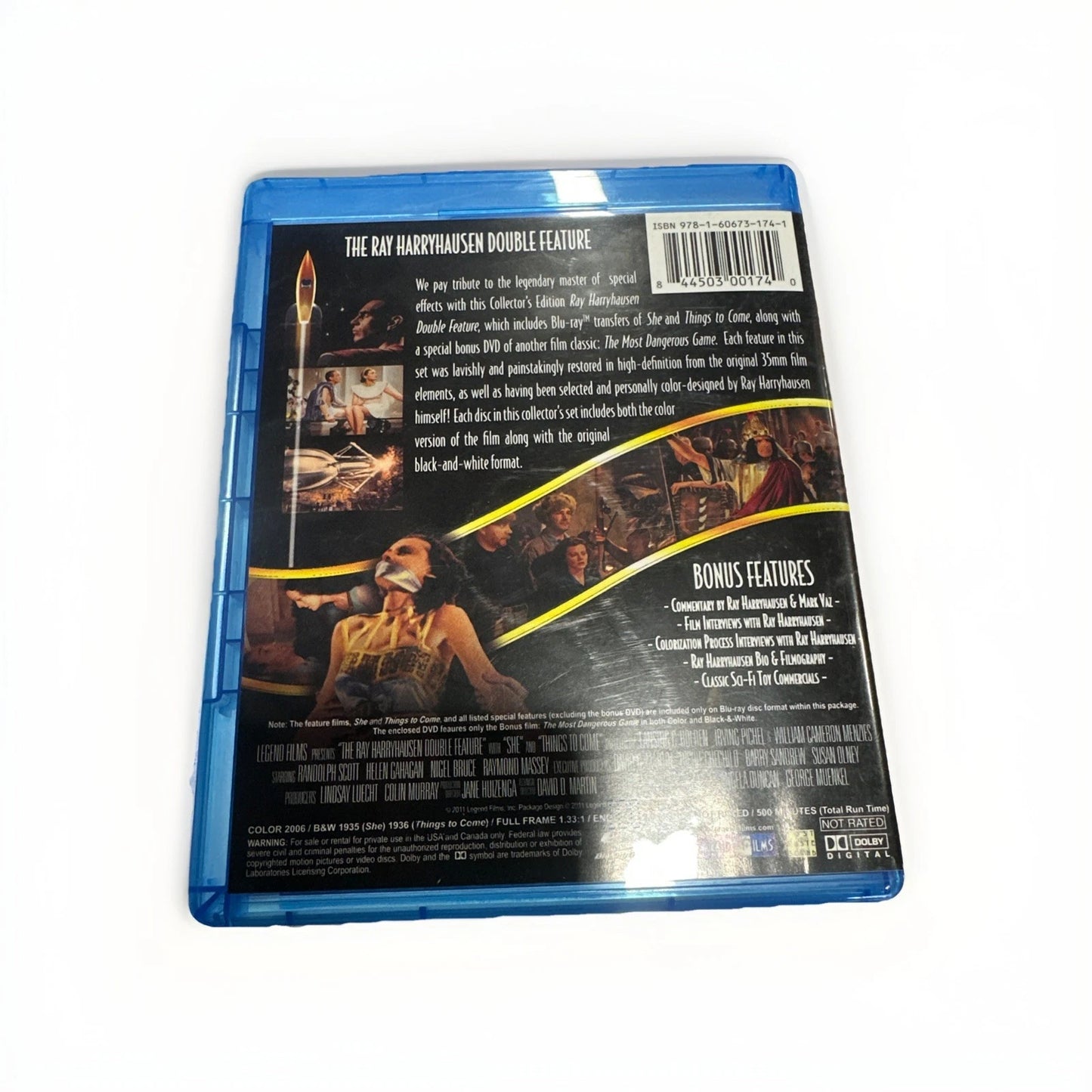 The Ray Harryhausen Double Feature: She/Things to Come (Blu-ray Disc)RARE