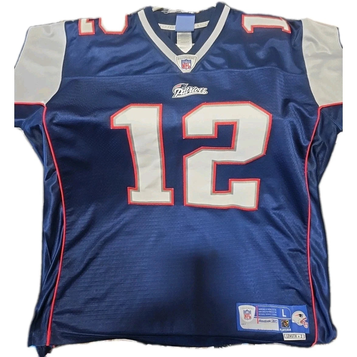 Tom Brady Reebok Patriots Jersey Size L New England Rare Vintage