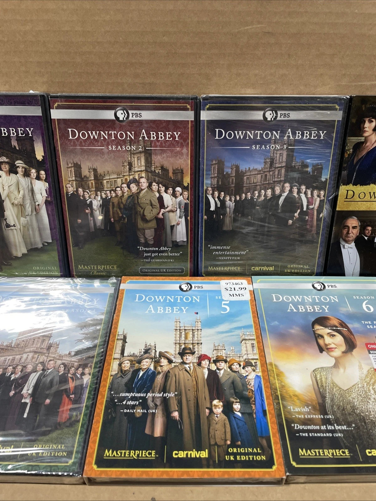 Downton Abbey Seasons 1-6 + Downtown Abbey The Motion Picture