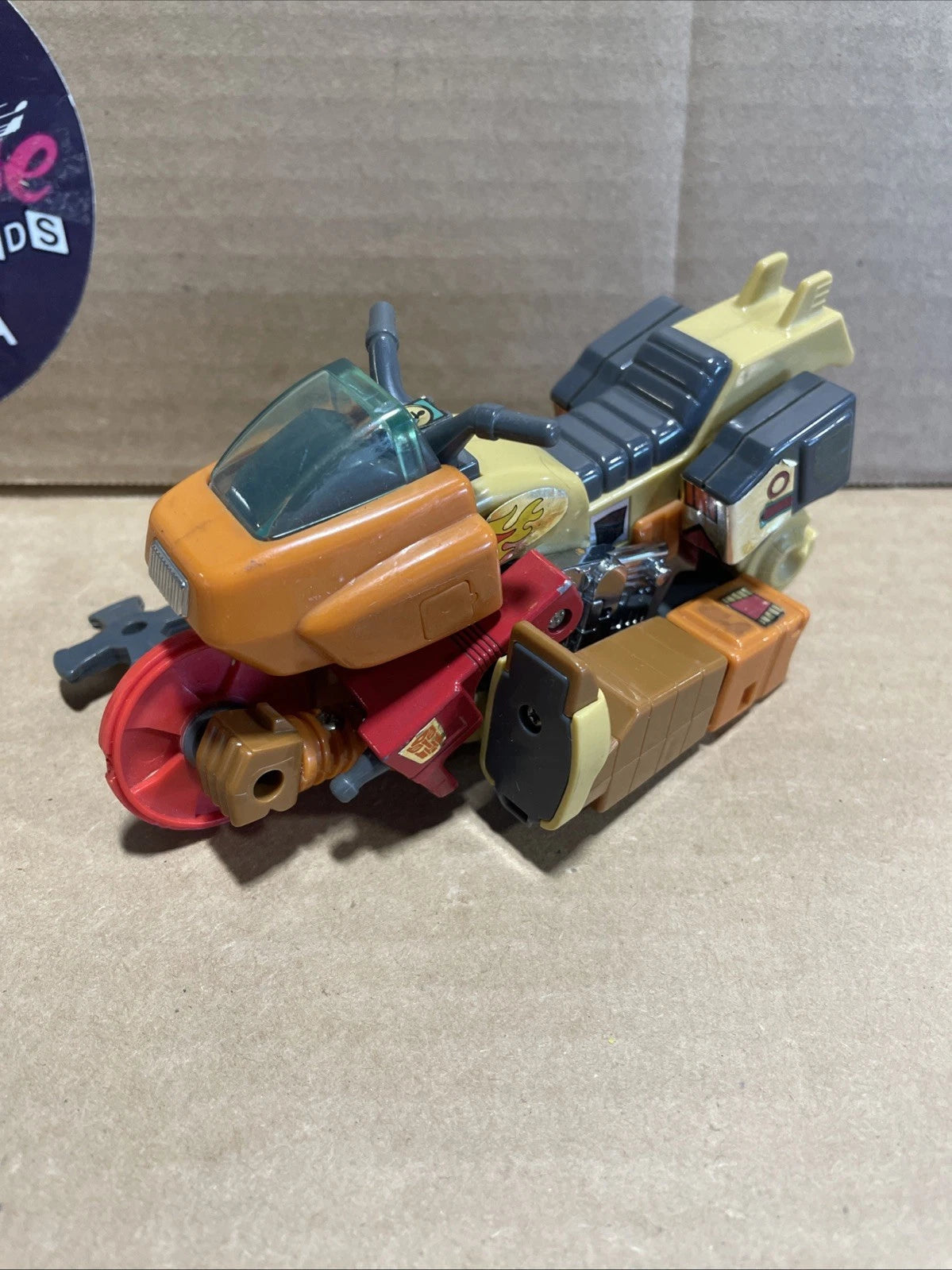 Transformers G1 WRECK-GAR Complete Autobot Motorcycle Action Figure