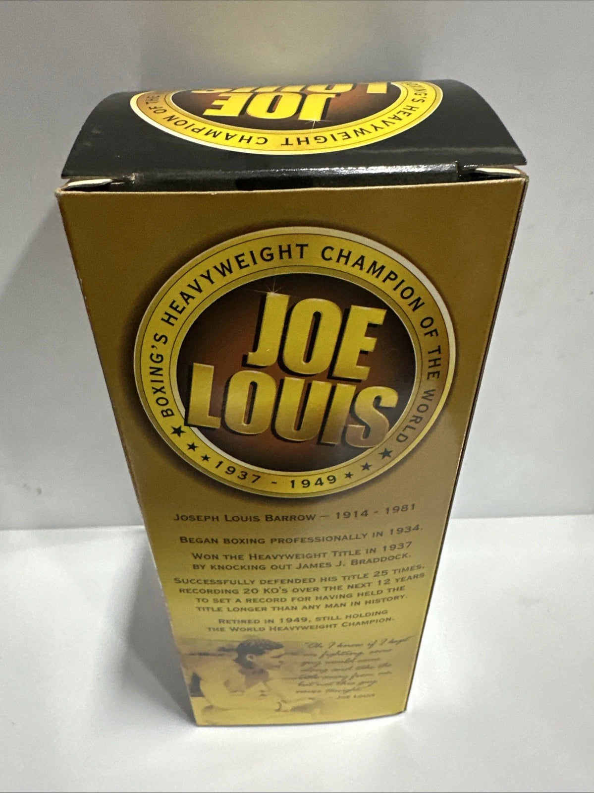 JOE LOUIS HEAVY WEIGHT CHAMPION BOSLEY BOBBERS BOBBLE HEAD BRAND NEW