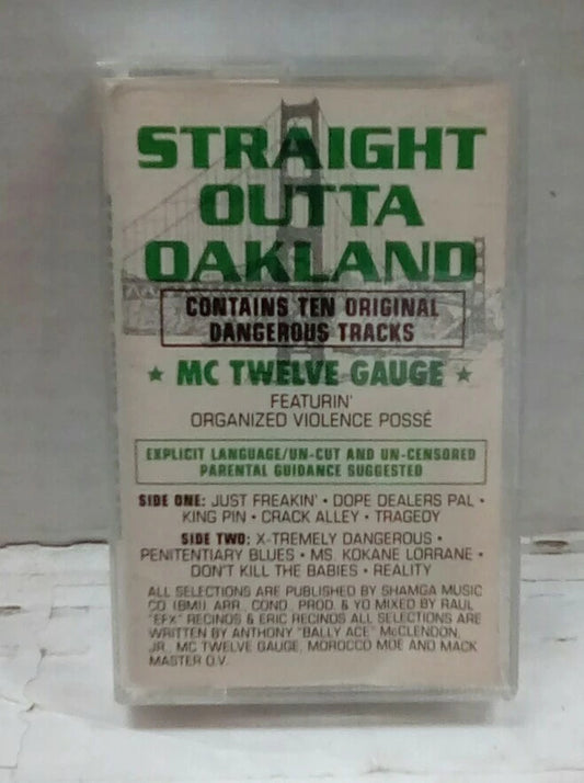 MC Tweleve Guage Straight Outta Oakland Cassete RDC-8032-2