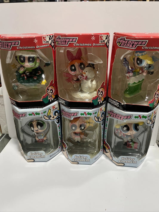 Trevco Cartoon Network The Powerpuff Girls Set Of 6 Christmas Ornaments NEW