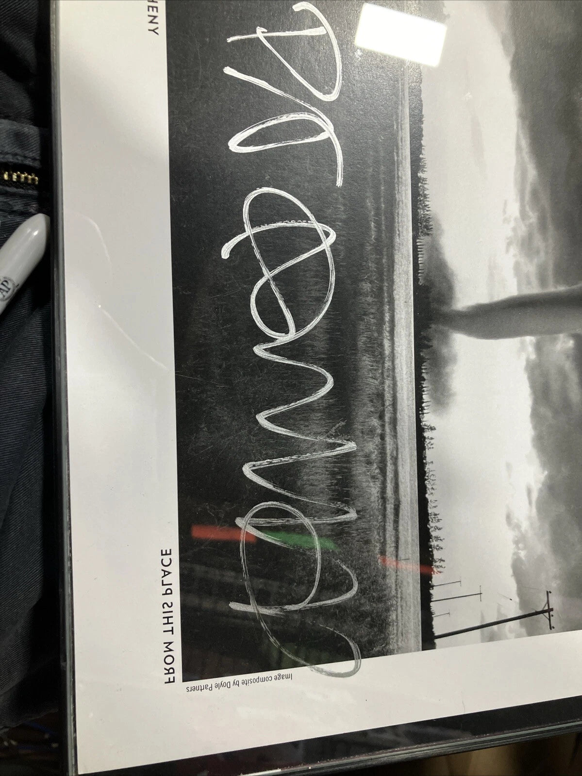 Pat Methany From This Place signed picture - NOT ACTUAL VINYL JACKET