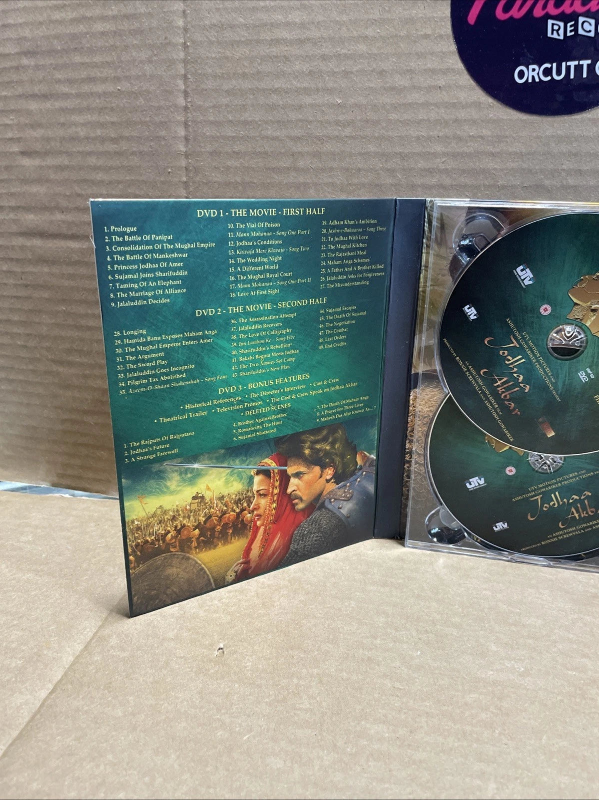 Jodhaa Akbar DVD UTV 3 Disc Collector's Edition - 2008 Roshan & Bachchan