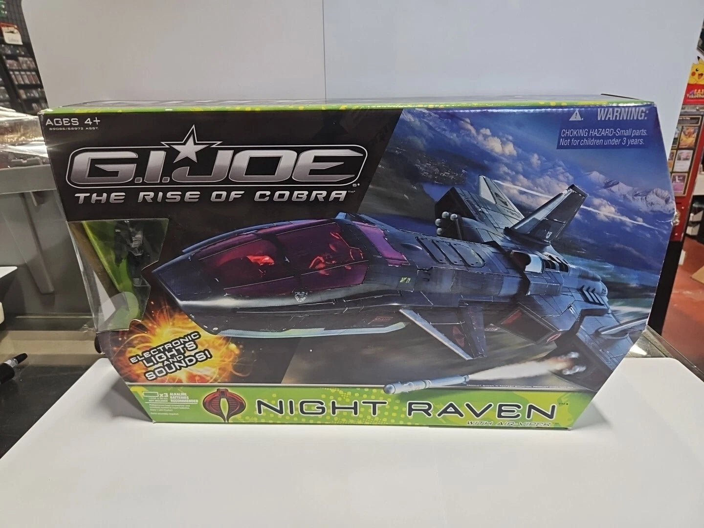 2009 GI Joe Rise of Cobra Night Raven w/Air-Viper Factory Sealed