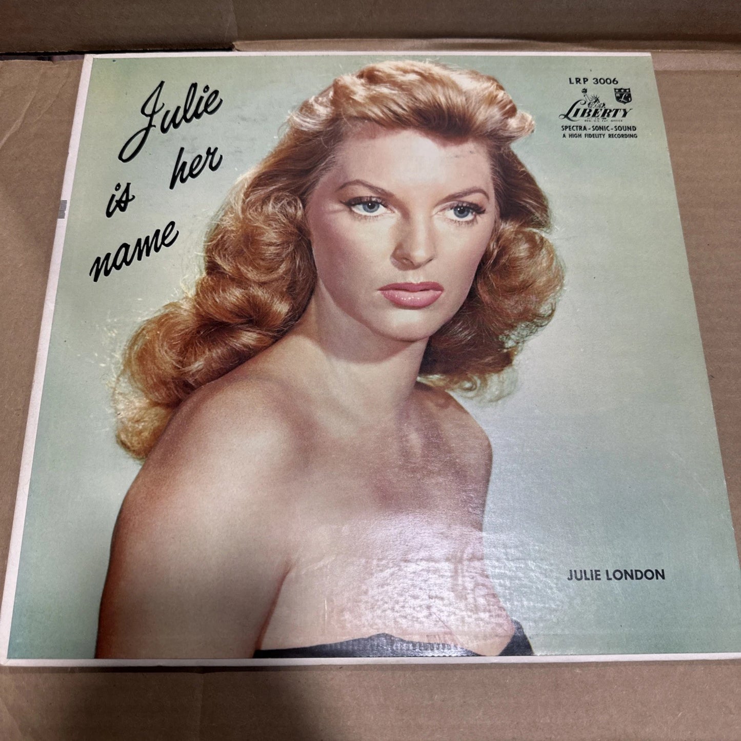 JULIE LONDON: JULIE IS HER NAME: Liberty LRP 3006: 1st Mono Press Debut LP: vg++