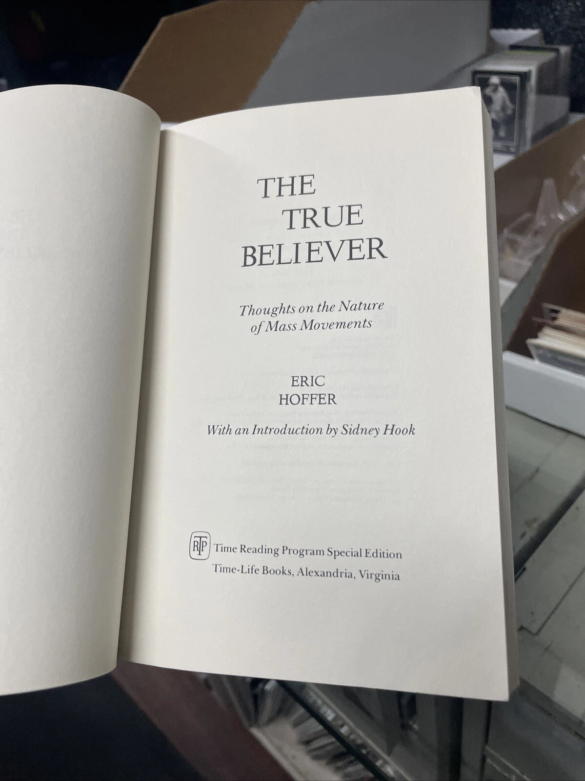 THE TRUE BELIEVER Eric Hoffer Reading Program Special Edition PB Vintage