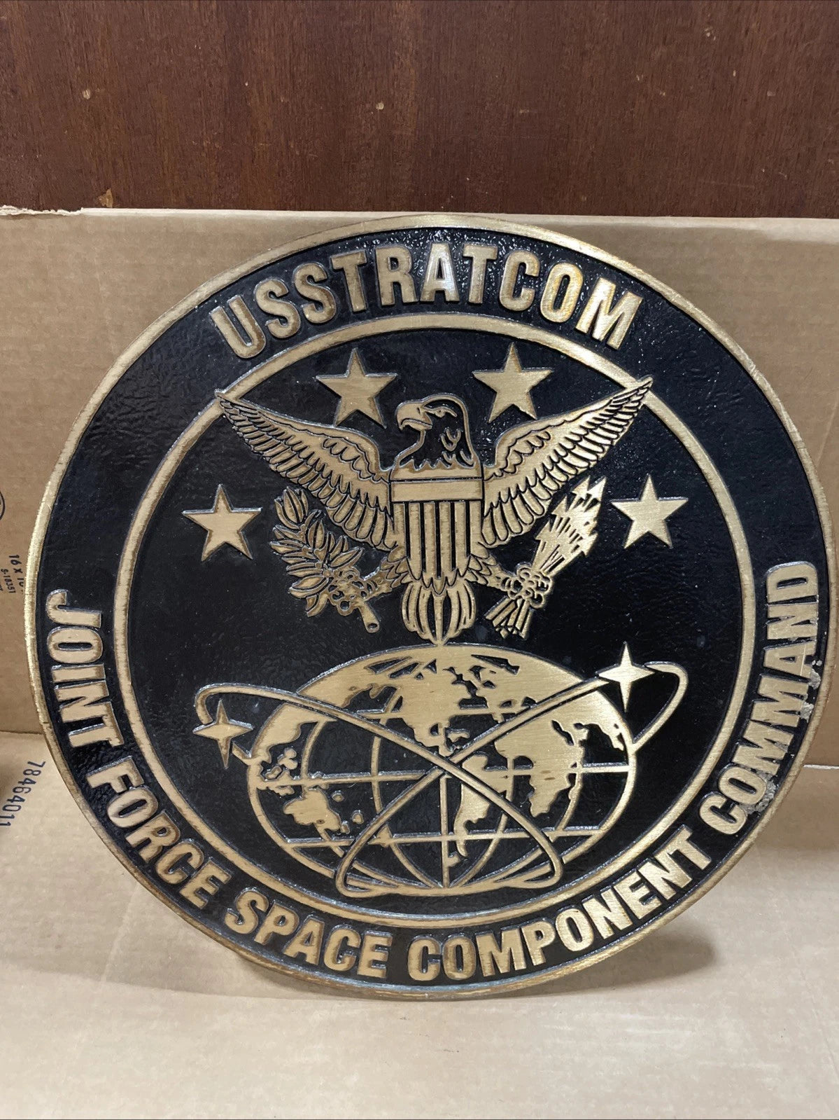 USSTRATCON JOINT FORCE SPACE COMPONENT COMMAND METAL SIGN
