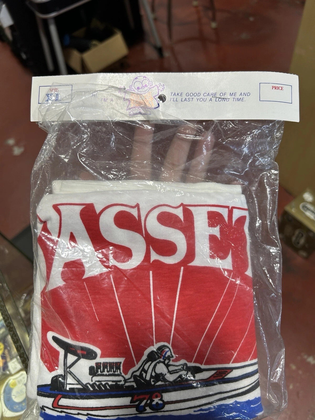 Mister T Shirt Rare 1970’s T Shirt Made in Pasadena Racing shirt Size XL