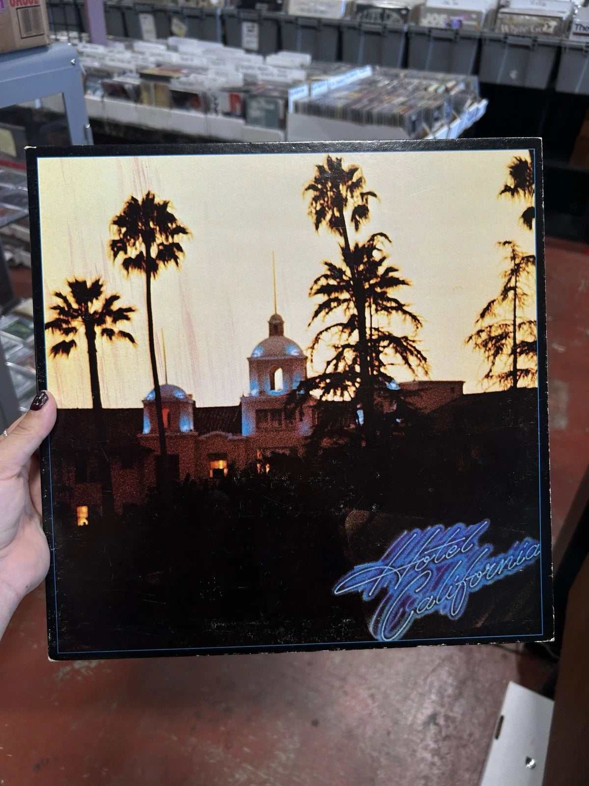 Eagles Hotel California Original 1976 LP 1st US Press Complete W/Poster & Sleeve