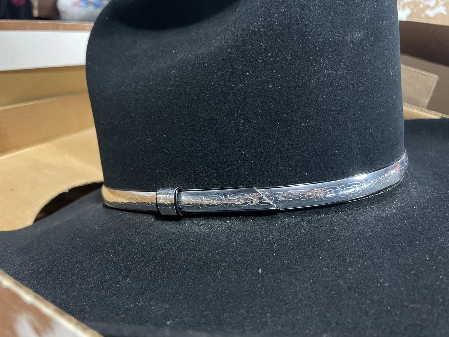 RESISTOL Quicksilver Hat 7 1/8 Black