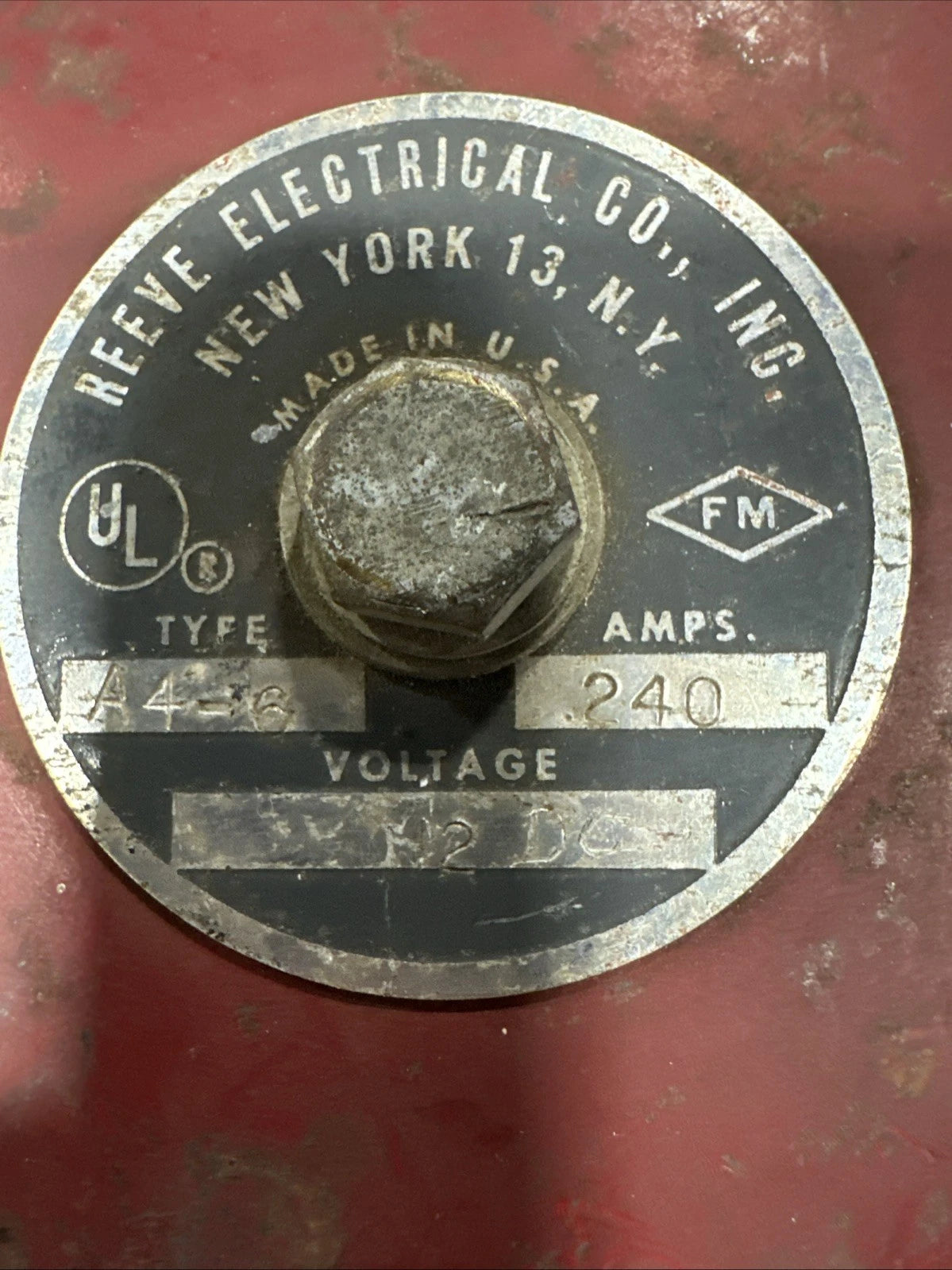 Reeve Electrical Co. Inc. New York 13. Made In USA. Type A4-6 Untested