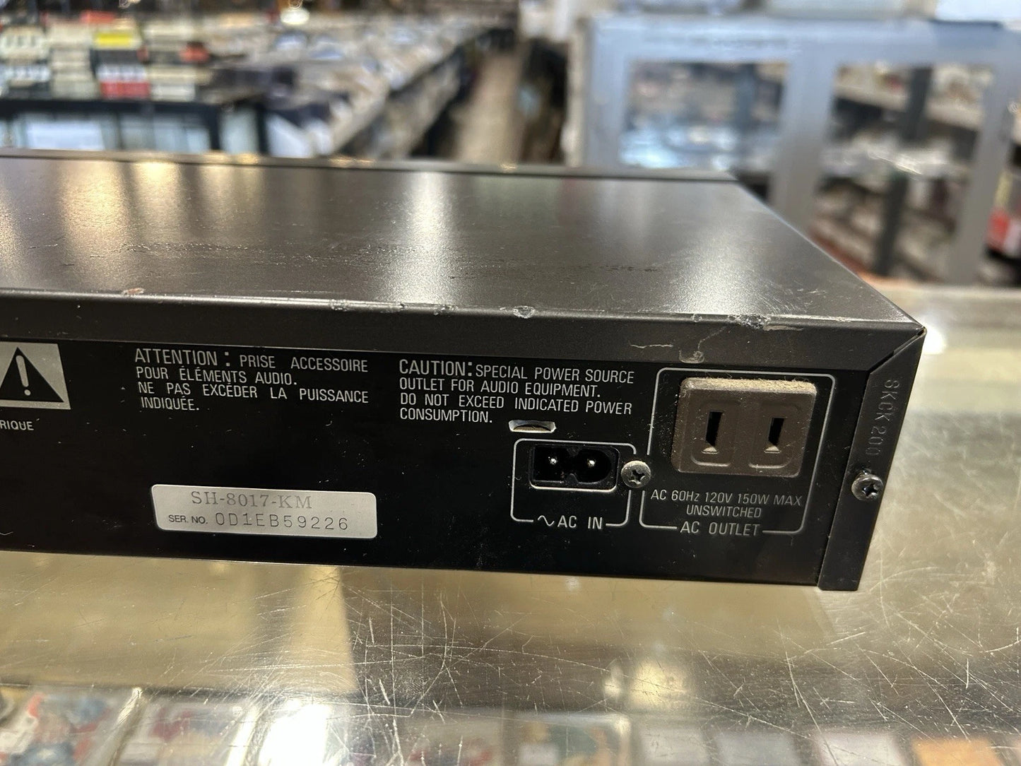 Technics SH-8017 Stereo Graphic Equalizer 7 Band 2 Channel +power cord