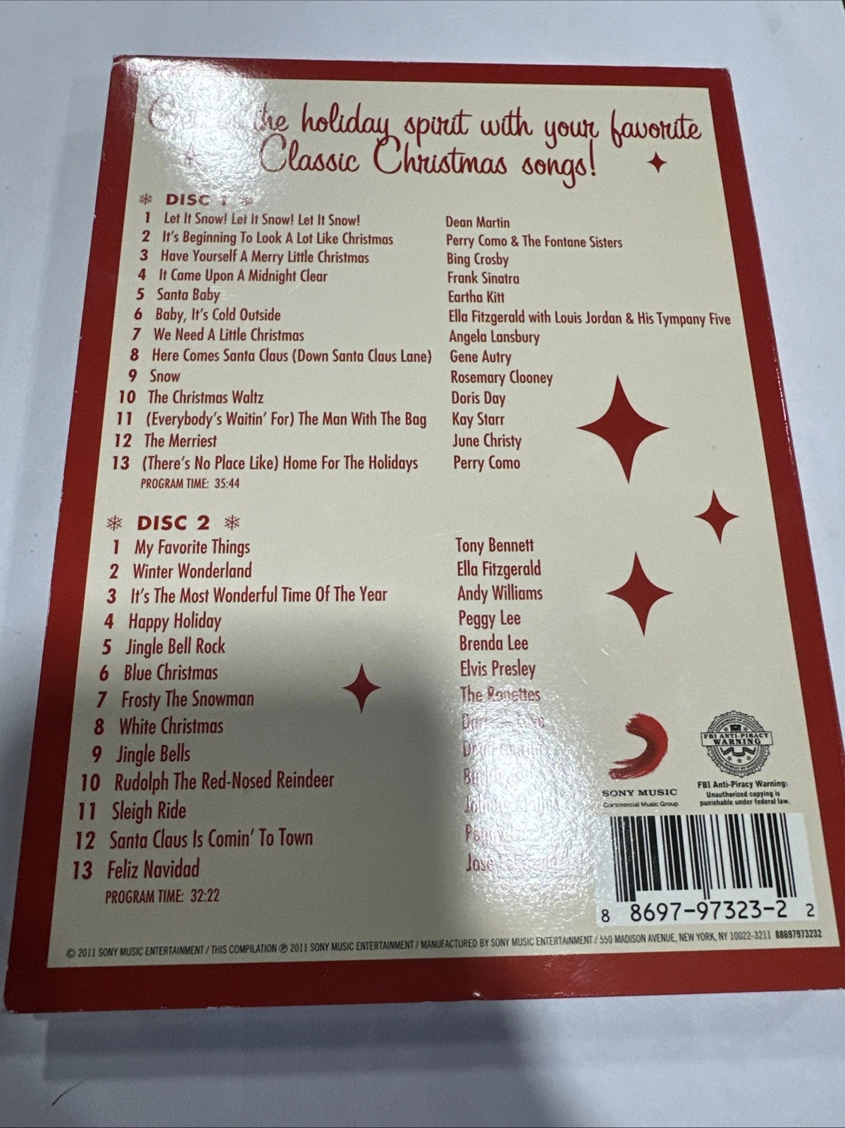 Various – A Classic Christmas Audio Music CD Sony Music Commercial Music Group