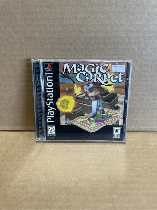 Magic Carpet Sony PlayStation 1 PS1 Black Label Complete With Manual CIB Tested