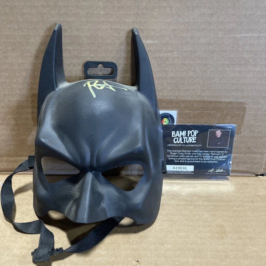 Bam Box Exclusive Batman (Roger Craig Smith) Signed Batman Mask With COA