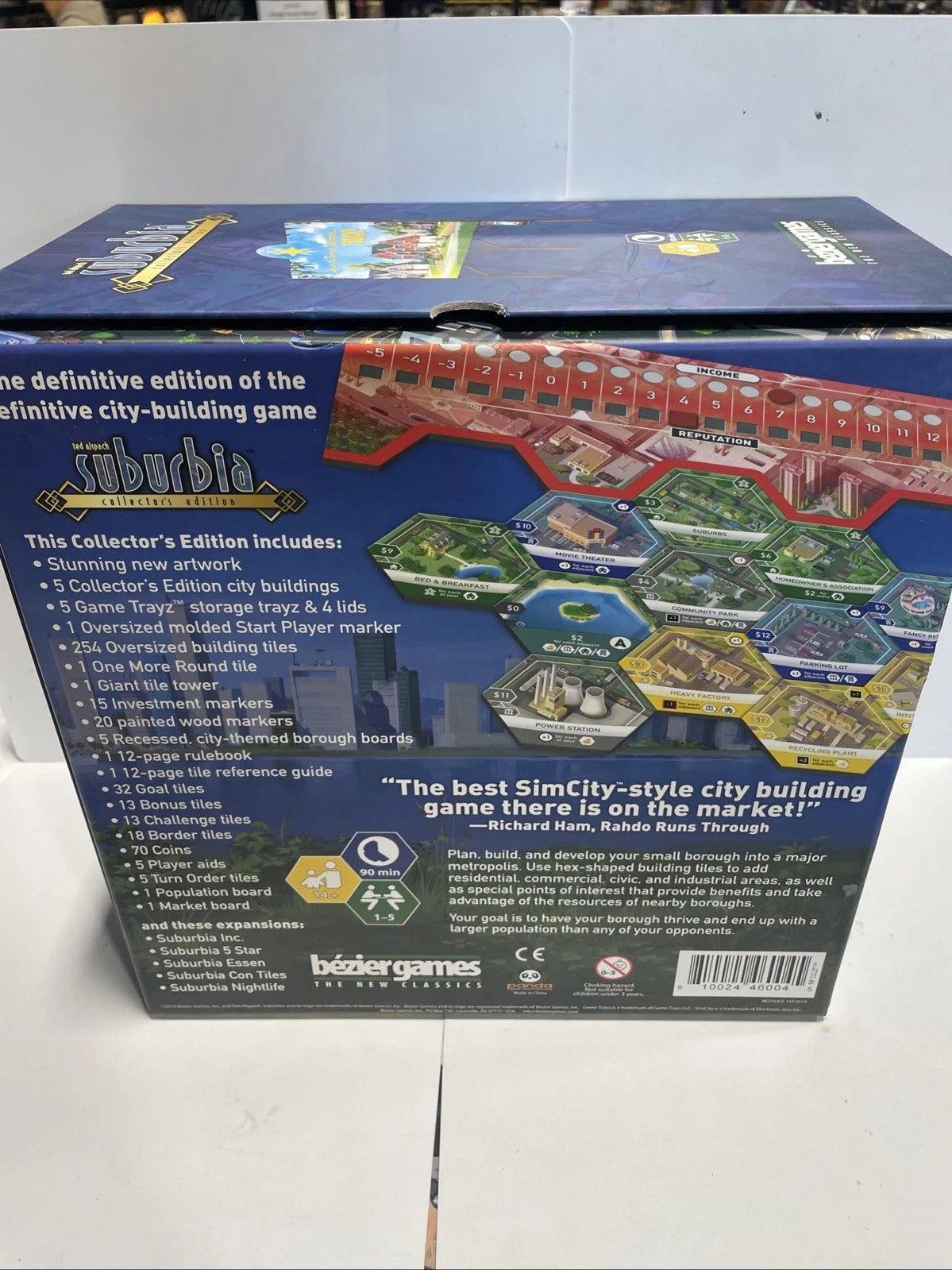 Suburbia Collector's Edition Board Game Complete Ted Alspach Bezier Games