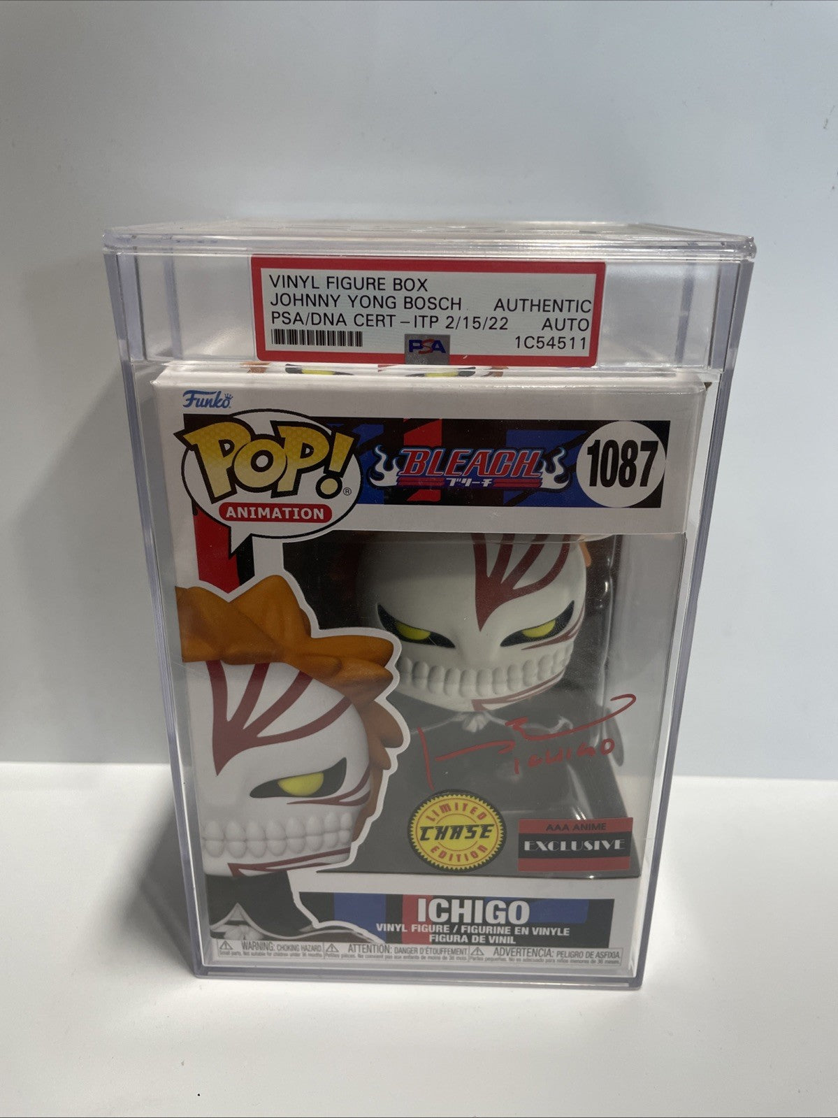 Ichigo 1087 Chase Funko Pop Signed By Johnny Yong Bosch w/ COA - PSA