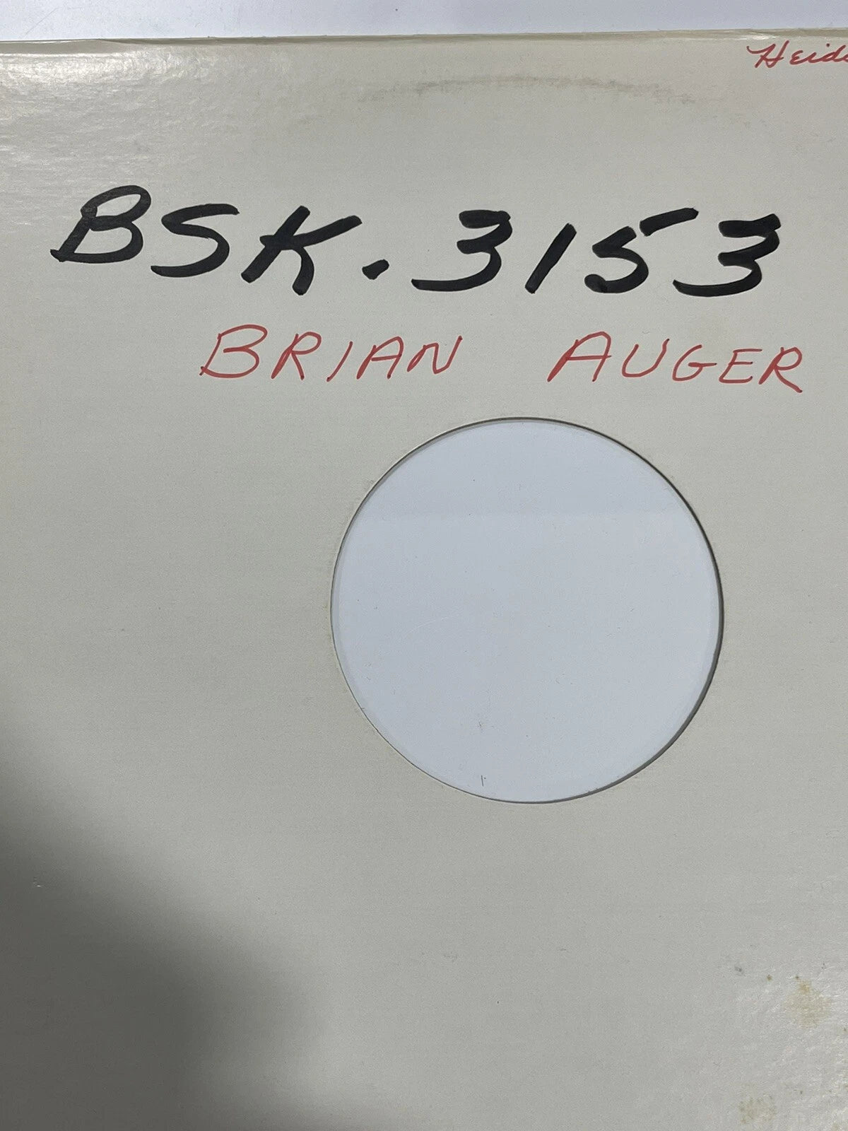 Brian Auger julie tippetts encore Test Pressing 1977 vg+ promo bsk 3153