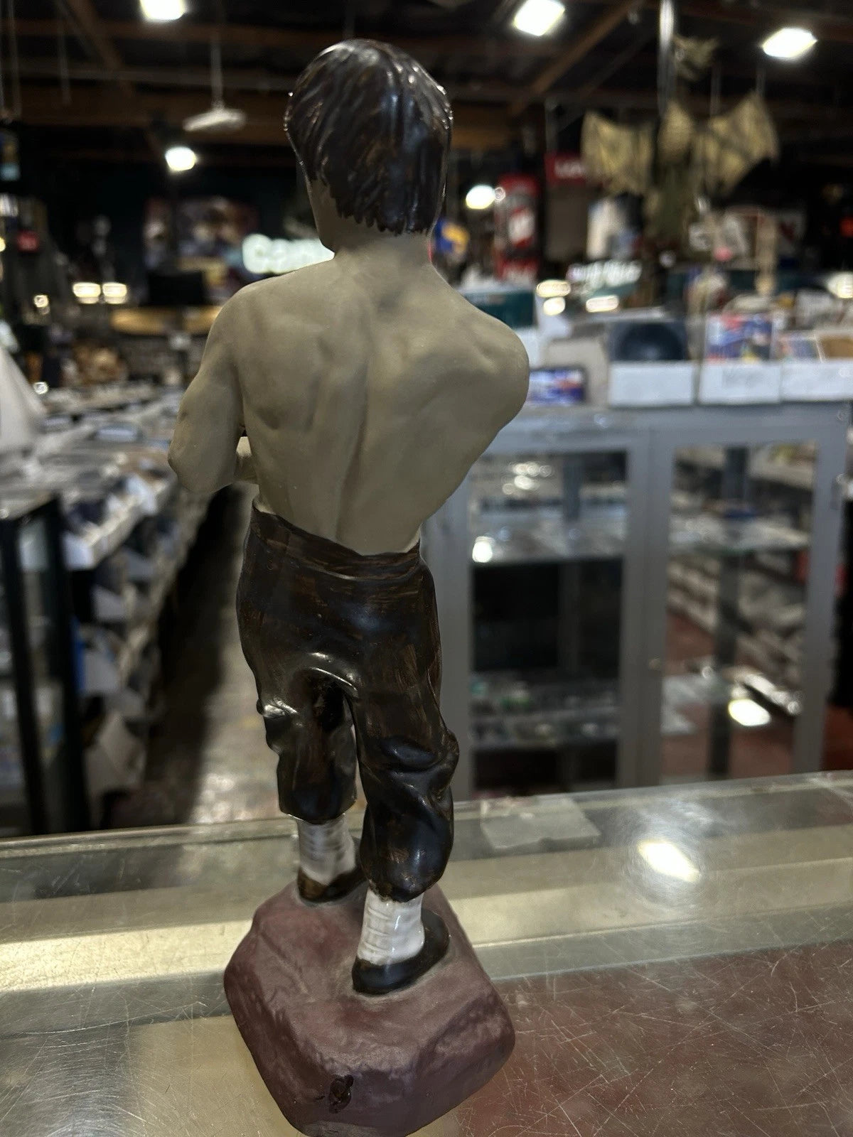 Vintage Bruce Lee Kung Fu Figurine • Ceramic Martial Arts Statue China
